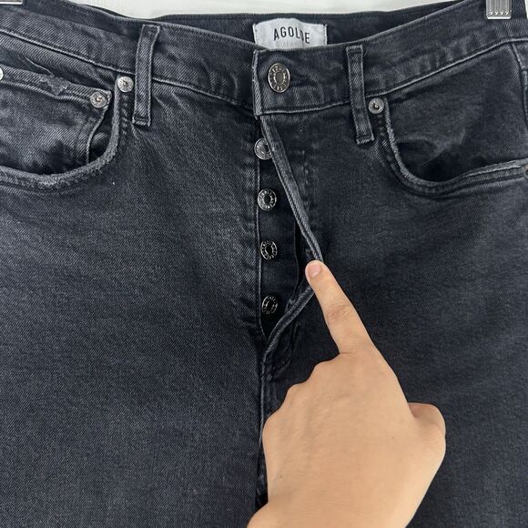 AGOLDE Riley High Rise Straight Crop in Panoramic Organic Cotton Jean Size 27 - Picture 7 of 16